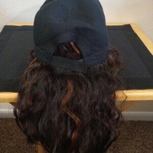 Hat w/ Hair Extensions Added